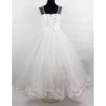 Rochie alba printese cu dantela aplicata R1862-1 - imagine 8