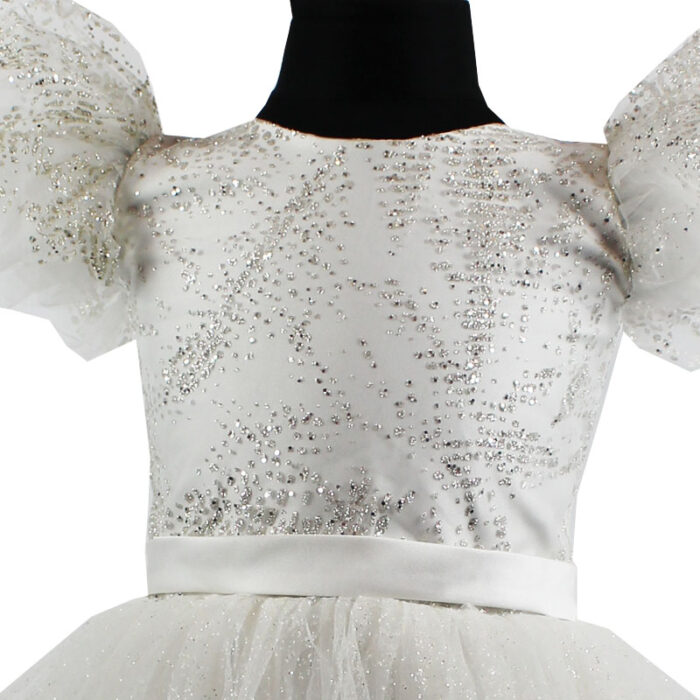 Rochie ivory cu sclipici R1861-2 - imagine 2