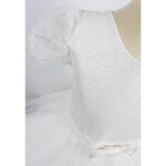 Rochie alba cu sclipici R1861-1 - imagine 5