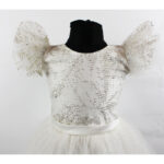 Rochie ivory cu sclipici R1861-2 - imagine 5
