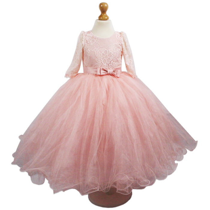 Rochie printesa Mary roz R1304-3 - imagine 1