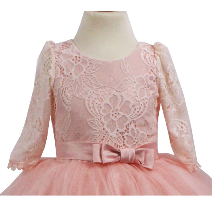 Rochie printesa Mary roz R1304-3 - imagine 4