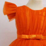 Rochie printesa Soledad portocalie R1860-2 - imagine 3