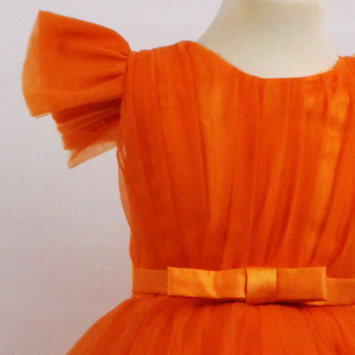 Rochie printesa Soledad portocalie R1860-2 - imagine 3