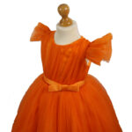 Rochie printesa Soledad portocalie R1860-2 - imagine 2