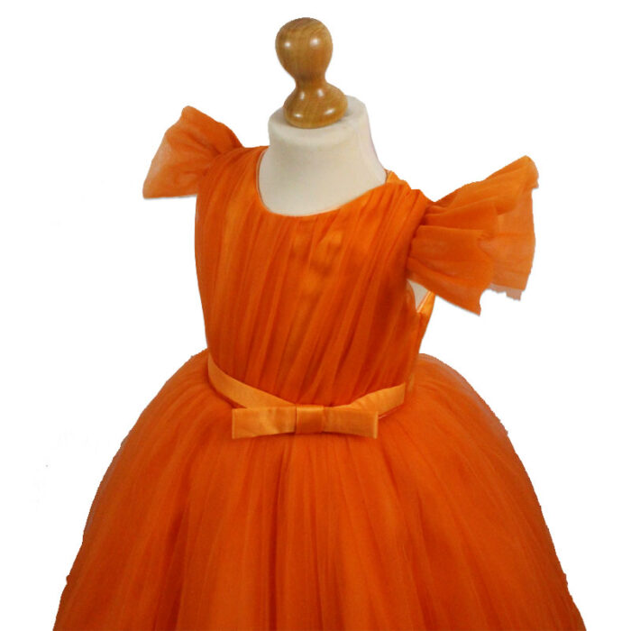 Rochie printesa Soledad portocalie R1860-2 - imagine 2
