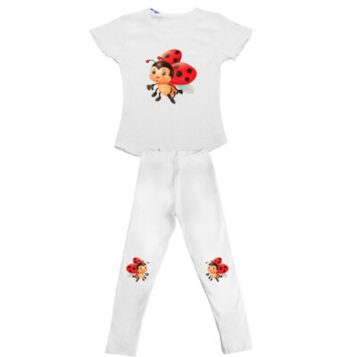 Compleu fetite tricou si colanti COM0002-12