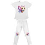 Compleu fetite tricou si colanti COM0002-10