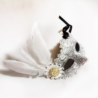 Masca alba carnaval A2087-3