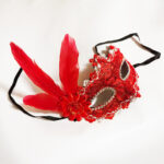 Masca rosie carnaval A2087-1