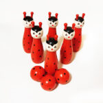 Joc popice lemn buburuze J2091-1