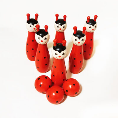 Joc popice lemn buburuze J2091-1