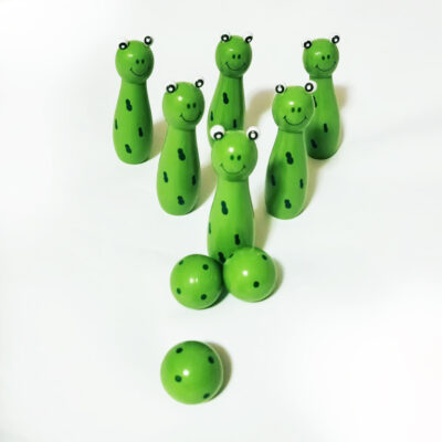 Joc popice lemn broscute J2091-2