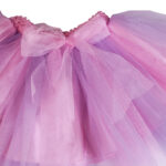 Fusta roz-mov din tulle F2071-8 - imagine 2