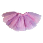 Fusta roz-mov din tulle F2071-8