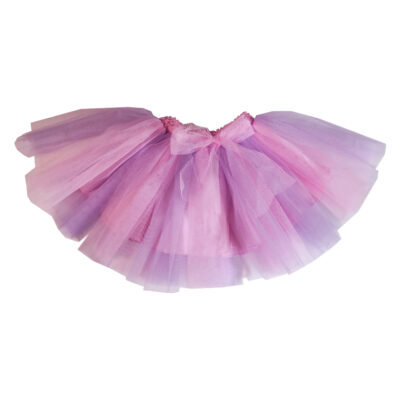 Fusta roz-mov din tulle F2071-8