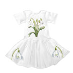rochie alba ghiocei