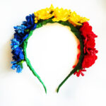 Coronita flori tricolor CE00165-3 - imagine 2