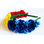 Coronita flori tricolor CE00165-3 - imagine 3