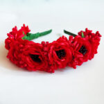 Coronita flori rosii CE00165-2 - imagine 3