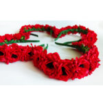 Coronita flori rosii CE00165-2 - imagine 4