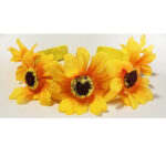 Coronita floarea soarelui 5 flori CE00166 - imagine 4