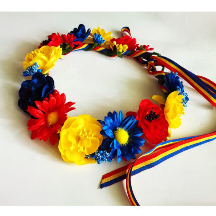 Bentita flori si panglica tricolor