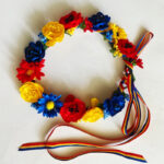 Bentita flori si panglica tricolor CE00177 - imagine 4