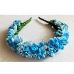 Coronita flori bleu si stamine