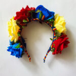 Coronita trandafiri mari tricolor