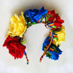 Coronita trandafiri mari tricolor CE00176 - imagine 4