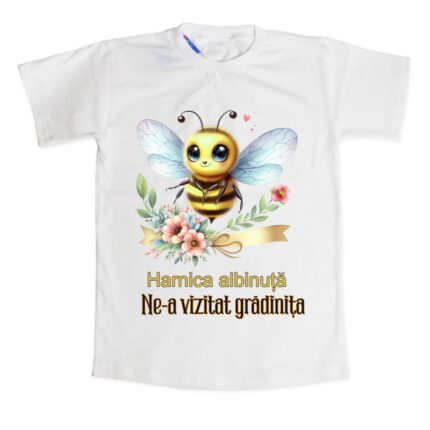 Tricou albina copii