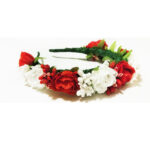 Coronita bujori albi si rosii CE00167-1 - imagine 2