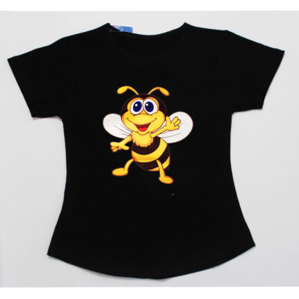 Tricou negru albina fete