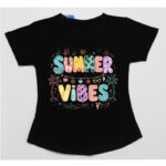 Tricou negru fete sezon vara