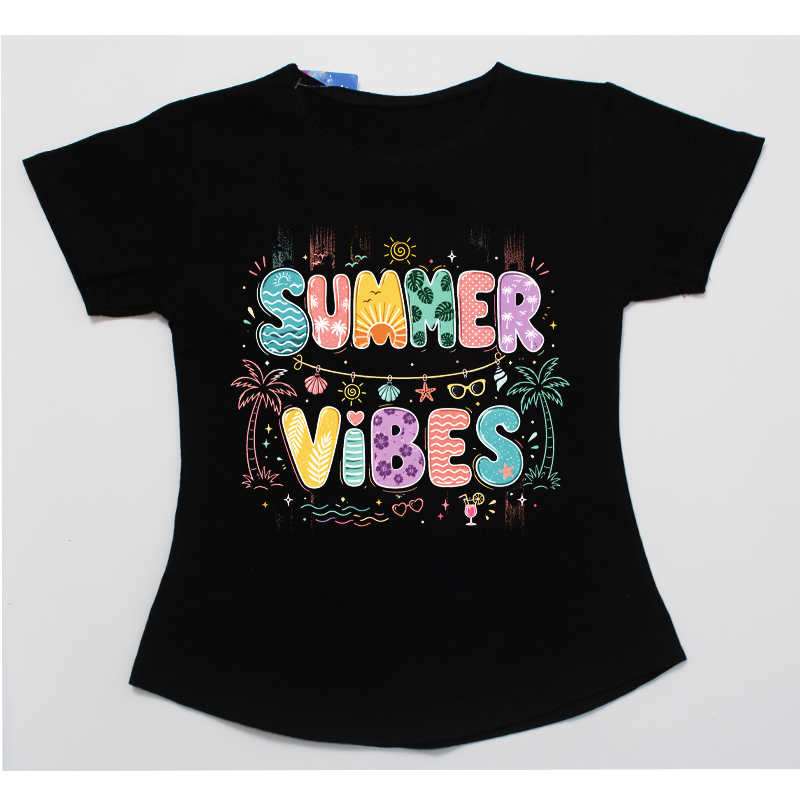 Tricou negru fete sezon vara