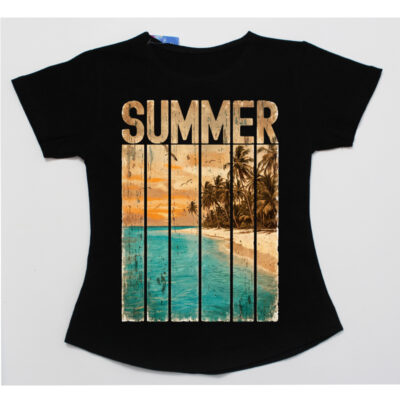 Tricou negru fete sezonul vara