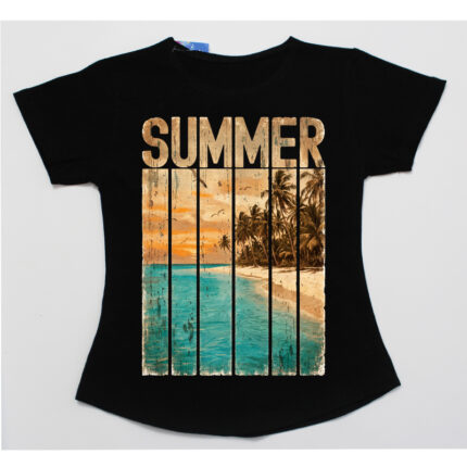 Tricou negru fete sezonul vara