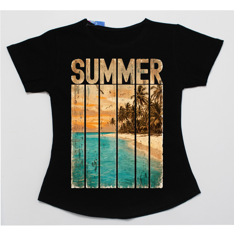 Tricou negru fete sezonul vara