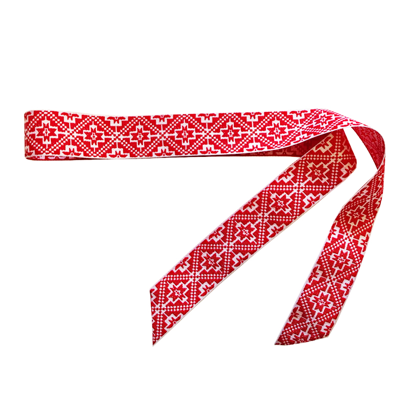 Brau traditional rosu tesut