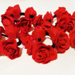 Elastic coc trandafiri rosii A1332-4 - imagine 3