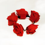 Elastic coc trandafiri rosii A1332-4 - imagine 5