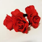 Elastic coc trandafiri rosii A1332-4 - imagine 2
