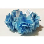 Elastic coc flori bleu textile CE00180-6 - imagine 3