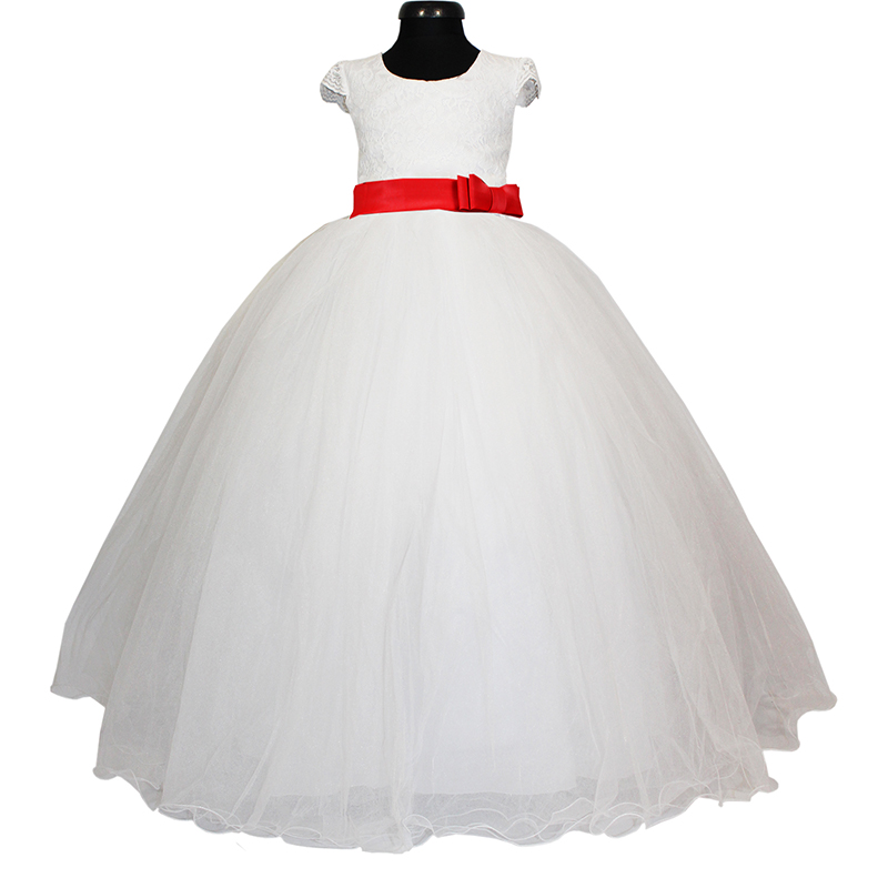 Rochie lunga printese cordon rosu